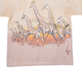 Geraffes Mens T-Shirt Beige L