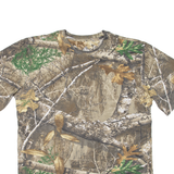 LINCOLN Camouflage Mens T-Shirt Brown XL
