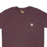 CARHARTT Womens T-Shirt Purple L