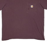 CARHARTT Womens T-Shirt Purple L
