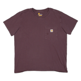 CARHARTT Womens T-Shirt Purple L