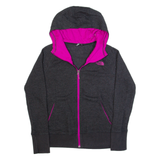 THE NORTH FACE Womens Track Jacket Grey Hooded M