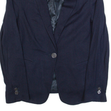 ZARA BASIC Womens Blazer Jacket Blue S