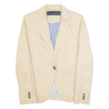 ZARA BASIC Womens Blazer Jacket Cream S