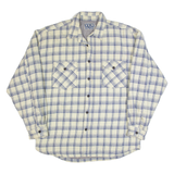 YES OR NO Mens Lumberjack Jacket Cream 90s Check XL