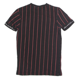 KINGS WILL DREAM Striped Mens T-Shirt Black Crew Neck XS
