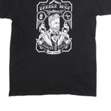 BC COLLECTION Barber Shop Mens T-Shirt Black Crew Neck S