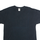 GILDAN Mens T-Shirt Black Crew Neck XL