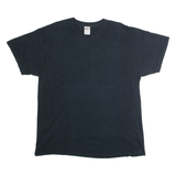 GILDAN Mens T-Shirt Black Crew Neck XL