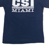 GILDAN CSI Miami Mens T-Shirt Black USA Crew Neck M