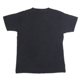 FRUIT OF THE LOOM German Text Beer Mens T-Shirt Black Crew Neck L