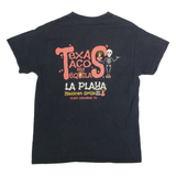 GILDAN La Playa Mexican Grille Mens T-Shirt Black USA Crew Neck M