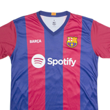 FC BARCELONA #13 Pascal Fan Edition Mens Football Shirt Jersey Blue V-Neck S
