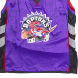 Riverside Raptors Basketball Bernasconi Manager Signed Mens Jersey Purple Sleeveless 90s S