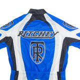 PARENTINI Cycling Mens Jersey Blue 1/4 Zip L