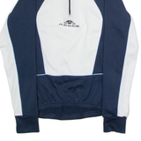 AESSE Cycling Womens Jersey Blue Long Sleeve 1/4 Zip UK 14