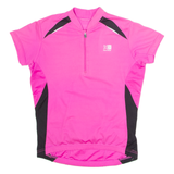 KARRIMOR Cycling Womens Jersey Pink 1/2 Zip M