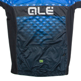 QLE Full Zip Cycling Mens Jersey Blue High Neck XL