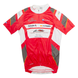 OWAYO Full Zip Cycling Mens Jersey Red High Neck M