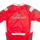 OWAYO Full Zip Cycling Mens Jersey Red High Neck M