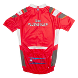 OWAYO Full Zip Cycling Mens Jersey Red High Neck M
