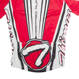 THOEMUS Full Zip Cycling Mens Jersey Red High Neck S