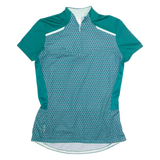 DECATHLON Cycling Womens Jersey Green 1/4 Zip M