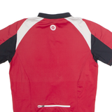 K-TEC Cycling Mens Jersey Red 1/2 Zip XXS