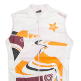 NALINI Full Zip Cycling Womens Jersey White Sleeveless L