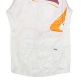 NALINI Full Zip Cycling Womens Jersey White Sleeveless L