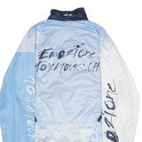 ACTION Full Zip Cycling Mens Jersey Blue 1/4 Zip L