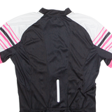 CRANE Full Zip Cycling Womens Jersey Black High Neck UK 10