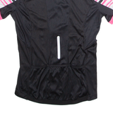 CRANE Full Zip Cycling Womens Jersey Black High Neck UK 10