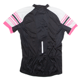CRANE Full Zip Cycling Womens Jersey Black High Neck UK 10