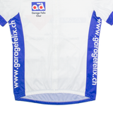 CUORE Full Zip Cycling Mens Jersey White High Neck M