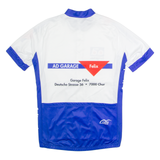 CUORE Full Zip Cycling Mens Jersey White High Neck M