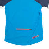 QLOOM Cycling Mens Jersey Blue 1/4 Zip M
