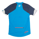 QLOOM Cycling Mens Jersey Blue 1/4 Zip M