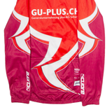 CUORE Full Zip Cycling Mens Jersey Maroon Long Sleeve High Neck M