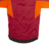 MAVIC Full Zip Cycling Mens Jersey Maroon High Neck S