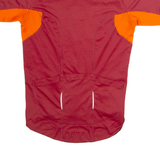 MAVIC Full Zip Cycling Mens Jersey Maroon High Neck S