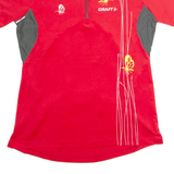 CRAFT Cycling Womens Jersey Red 1/4 Zip XL