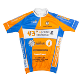 VELO Cycling Mens Jersey Orange 1/4 Zip S