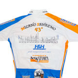 VELO Cycling Mens Jersey Orange 1/4 Zip S