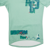 AGU SPORT Cycling Mens Jersey Green 1/4 Zip L