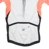GIORDANA Full Zip Cycling Womens Jersey White High Neck L
