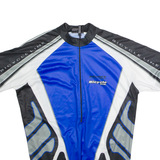 BRUNEX Cycling Mens Jersey Blue 1/2 Zip L