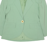 DONA PIU Womens Blazer Jacket Green Wool 90s UK 18