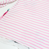JOULES Womens Printed Top White Long Sleeve Striped UK 12