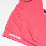 NIKE Studio 72 Womens Sports Vest Pink V-Neck Sleeveless M